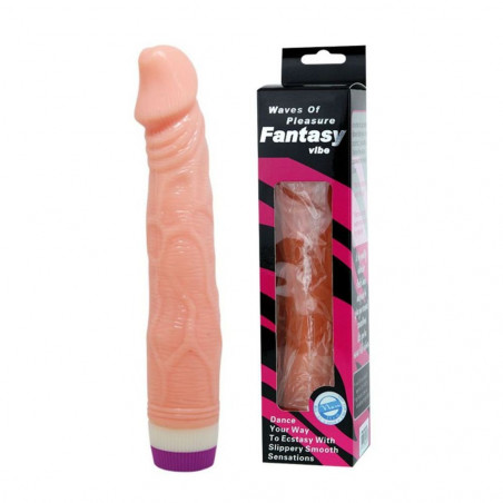 D-218753 REALISTIC VIBRATOR FLESH 22 CM FALLO REALISTICO VIBRANTE IN PVC COLOR CARNE LUNGHEZZA 22 CM