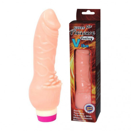 D-216445 BAILE WAVES OF PLEASURE REALISTIC VIBRATING 19.5CM  FALLO REALISTICO VIBRANTE