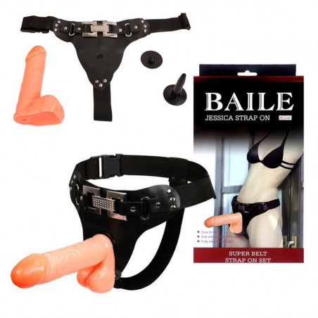 17077 ULTRA PASSIONATE HARNESS 15 CM 6”  FALLO REALISTICO INDOSSABILE PER LEI