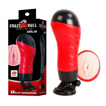 D-205209 CRAZY BULL DELIA VAGINA WITH VIBRATION MASTURBATORE UOMO VAGINA VIBRATORE