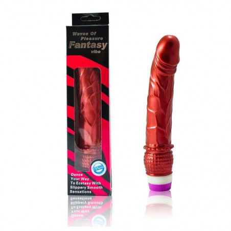 D-195919 VIBRATOR LINEX ROJO  FALLO REALISTICO ECONOMICO MORBIDO VIBRAOTRE ROSSO