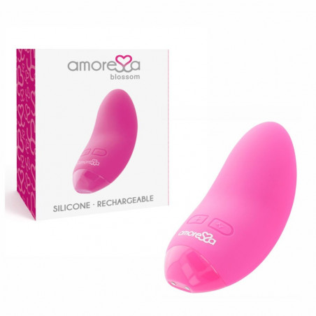 D-221125 AMORESSA BLOSSOM PINK VIBRATORE COMPATTO ERGONOMICO IN SILICONE