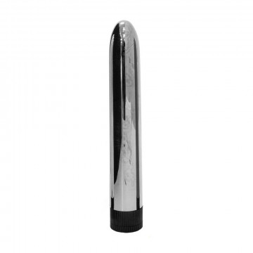 SUPER SLICK VIBRATOR SILVER VIBRATORE ANALE VAGINALE CLASSICO ARGENTO 17,5 CM