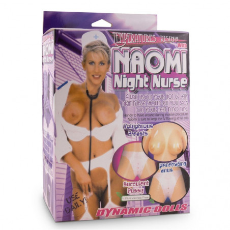 NAOMI NIGHT NURSE LOVE DOLL BAMBOLA GONFIABILE INFERMIERA GRANDEZZA REALE 3 FORI