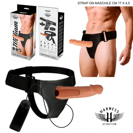 HARNESS ATTRACTION STRAP ON UOMO PER LUI VIBRANTE