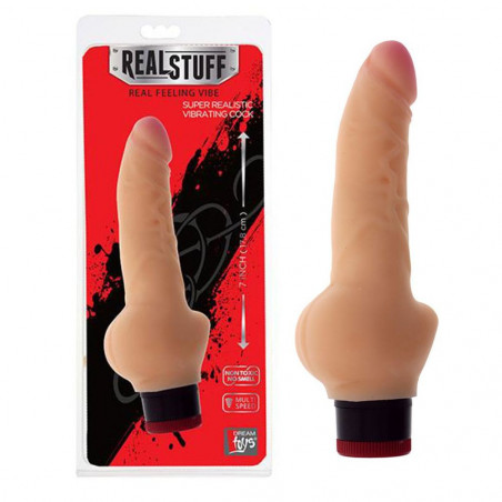 20637 REALSTUFF FALLO REALISTICO VIBRANTE CON VELOCITÀ REGOLABILE COLOR CARNE 7”