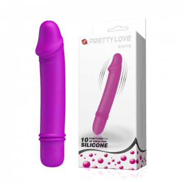 11302 EMILY VIBRATOR PRETTY LOVE  VIBRATORE DI DESIGN IN SILICONE FUXIA CON 10 VELOCITÀ