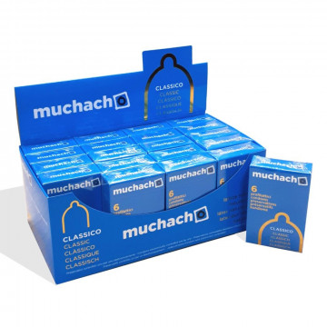 MUCHACHO CLASSICO PROFILATTICI PRESERVATIVI TRASPARENTI MISURA NORMALE SENZA AROMA 6 X 20 PZ