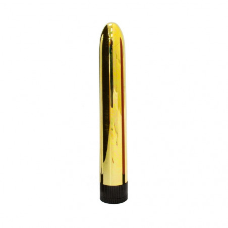 SUPER SLICK VIBRATOR GOLD VIBRATORE ANALE VAGINALE CLASSICO ORO 17,5 CM