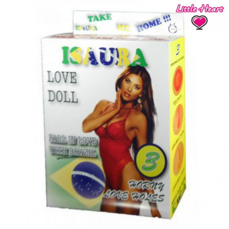 ISAURA LOVE DOLL BAMBOLA GONFIABILE BRASILIANA GRANDEZZA REALE 3 FORI