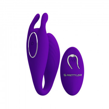 PRETTY LOVE BILL VIBRATORE GIOCO DI COPPIA WIRELESS 12 FUNZIONI IN SILICONE