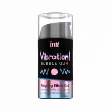 INTT VIBRATION BUBBLEGUM VIBRATORE LIQUIDO GEL AROMA CHEWINGUM 15 ML