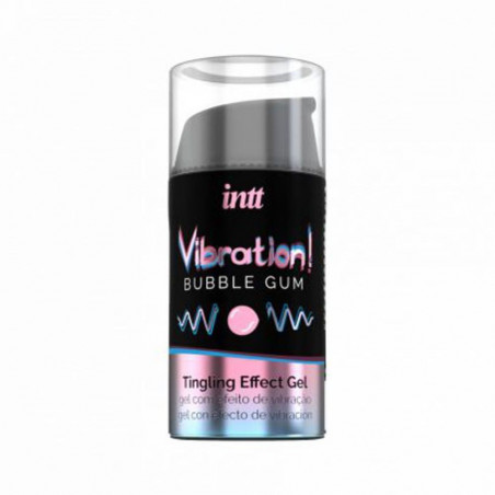 INTT VIBRATION BUBBLEGUM VIBRATORE LIQUIDO GEL AROMA CHEWINGUM 15 ML