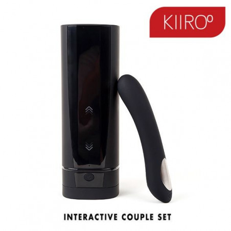 KIIROO SET COPPIA ONYX + E PEARL2 NERO MASTURBATORE MASCHILE + VIBRATORE CON CONNESIONE INTERNET