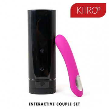 KIIROO SET COPPIA ONYX + E PEARL2 VIOLA MASTURBATORE MASCHILE + VIBRATORE CON CONNESIONE INTERNET