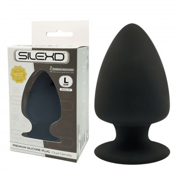 SILEXD 230399 ANAL PLUG ANALE STIMOLATORE TAGLIA L ALTEZZA 5,0" BLACK SILICONE NERO 13 CM