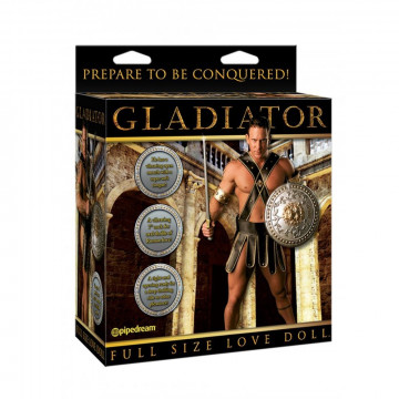 21231 GLADIATORE VIBRATING DOLL BAMBOLO GONFIABILE GRANDEZZA REALE CON FALLO VIBRANTE DA 7”