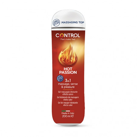 CONTROL HOT PASSION 200 ML LUBRIFCANTE INTIMO E DA MASSAGGIO 3 IN 1 EFFETTO RISCALDANTE