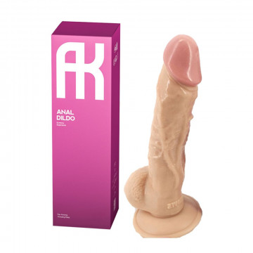 QLOVES001SKIN COLOR DILDO FALLO REALISTICO IN PVC COLOR CARNE 9”