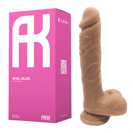 FAAK-G105 SKIN COLOR DILDO FALLO REALISTICO IN SILICONE COLOR CARNE 9”