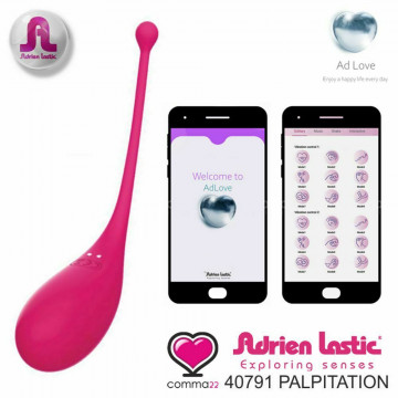 PALPITATION VIBRATORE VAGINALE OVULO IN SILICONE MORBIDO CON BATTERIA INTEGRATA E APP SMARTPHONE