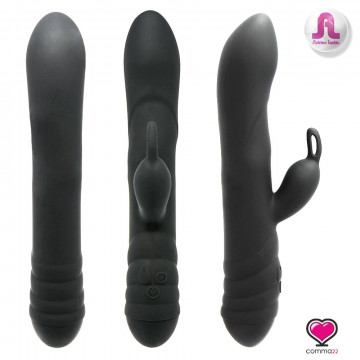 TWISTER VIBRATORE VAGINALE CON STIMOLATORE CLITORIDE RABBIT A ROTAZIONE TRIDIMENSIONALE INDIPENDENTE