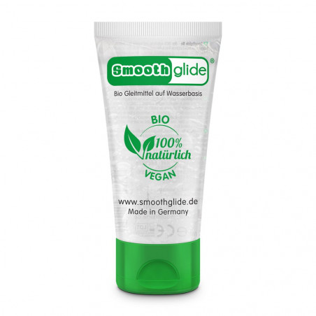 SMOOTHGLIDE BIO + VEGAN WATERBASED LUBRIFICANTE INTIMO A BASE D'ACQUA MADE IN GERMANY 100% NATURALE 50 ML