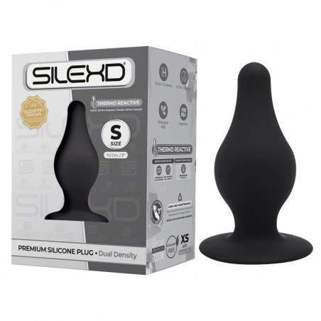 SILEXD 230696 ANAL PLUG ANALE STIMOLATORE TAGLIA S BLACK SILICONE NERO