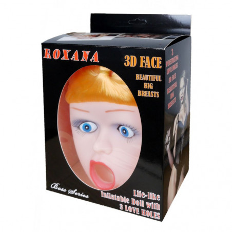 59-00016 LOVE DOLL ROXANA 3D FACE INFLATABLE BAMBOLA GONFIABILE CON VISO 3D E GENITALI REALISTICI