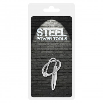 STEEL POWER TOOLS SPINA DEL PENE CON ANELLO PER IL GLANDE IN ACCIAIO INOSSIDABILE 28 MM DIAMETRO 2,8 CM