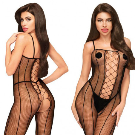 PENTHOUSE BODYSTOCKING TUTINA CATSUIT NERA TG S/L LINGERIE INTIMO SEXY