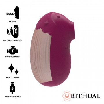 RITHUAL SHUSHU NEW GENERATION CLITORIAL CERISE SUCCHIA CLITORIDE E VIBRATORE PER LEI