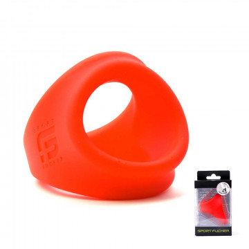 LIQUID SILICONE FREEBALLER RED COCKRING ANELLO FALLICO PENE E TESTICOLI IN SILICONE ROSSO