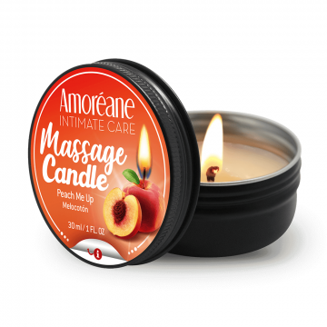 60151 AMORÉANE-MED MASSAGE CANDLE PEACH ME UP CANDELA DA MASSAGGIO ARTIGIANALE