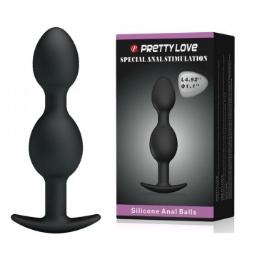 PRETTY LOVE SPECIAL ANAL STIMULATION PLUG STIMOLATORE PLUG ANALE IN SILICONE CON PALLINE