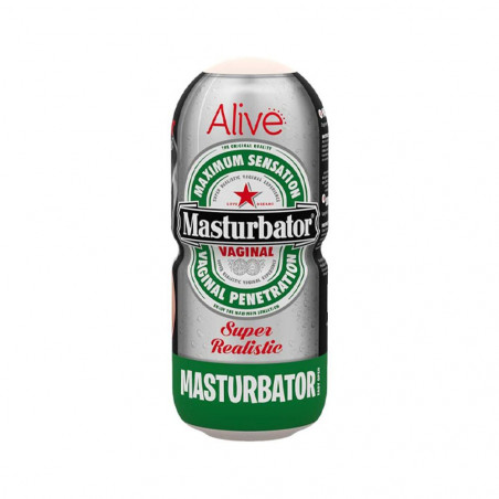 70348 ALIVE MASTURBATORE MASCHILE UOMO PER LUI TIPO HEINEKEN VAGINA MALE MASTURBATOR