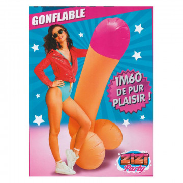 MAXI PENE GONFIABILE 160 CM ADDIO AL NUBILATO CELIBATO SEXY PARTY INTIMO SCHERZO FESTE GADGET