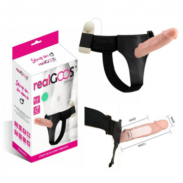 realGOOS® FALLO REALISTICO INDOSSABILE CAVO PER LUI STRAP ON DA UOMO VIBRANTE IN MORBIDO TPR