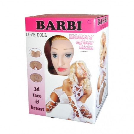 BAMBOLA GONFIABILE IN PVC CON GENITALI IN CYBERSKIN E VISO 3D CON PALPEBRE MOBILI ALTEZZA 168 CM