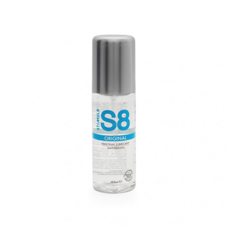 S8 WATERBASED NATURAL LUBE LUBRIFICANTE INTIMO A BASE D’ACQUA CLASSICO TRASPARENTE INODORE 125 ML