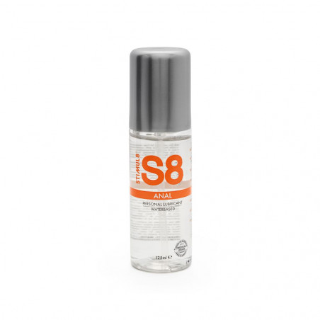 S8 WATERBASED ANAL LUBE LUBRIFICANTE INTIMO ANALE A BASE D’ACQUA INODORE TRASPARENTE 125 ML