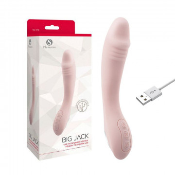 S PLEASURES BIG JACK PINK VIBRATORE IN SILICONE ROSA DI DESIGN