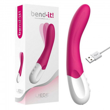 LIEBE BEND IT VIBRATORE DI DESIGN IN SILICONE VELLUTATO RICARICABILE USB SUPER FLESSIBILE