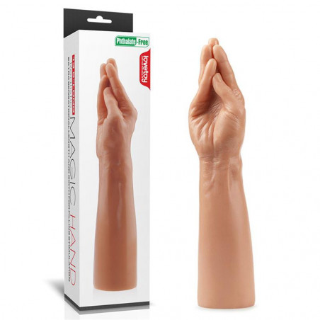 LOVETOY DILDO MAGIC HAND 13.5" FLESH BRACCIO REALISTICO MORBIDO E FLESSIBILE CON MANO PER FISTING 36 CM