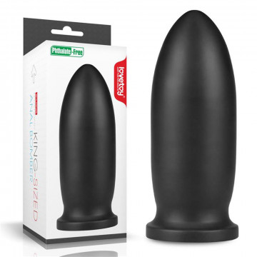 LOVETOY DILDO KING SIZED ANAL BOMBER 9" BLACK STIMOLATORE PLUG ANALE 23 CM DIAMETRO 8,5 CM IN PVC NERO