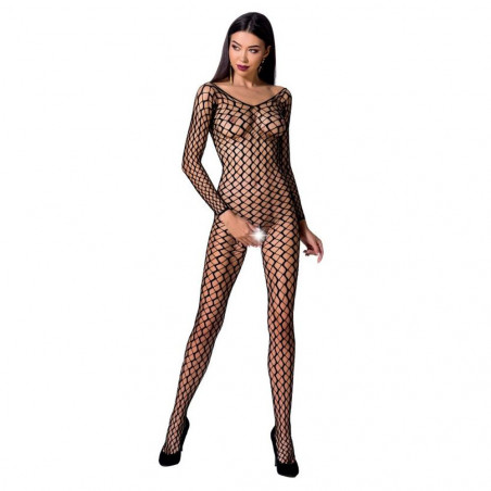 PASSION WOMAN BS068 BODYSTOCKING TUTINA CATSUIT COLORE NERO TAGLIA UNICA LINGERIE INTIMO SEXY