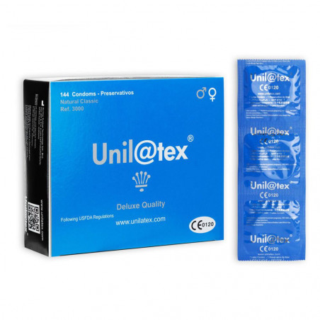 UNILATEX PRESERVATIVI PROFILATTICI TRASPARENTI NATURALI 144 PZ