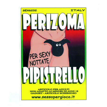 SLIP FOR MEN PERIZOMA PIPISTRELLO SEXY HUMOR UOMO