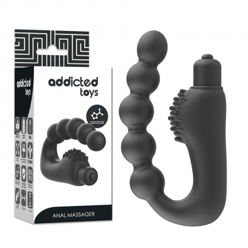 ADDICTED TOYS ANAL PLUG MASSAGER VIBRATORE CON STIMOLATORE ANALE PROSTATICO VIBRANTE