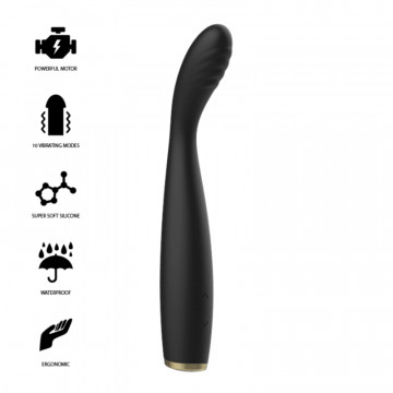 IBIZA G-SPOT VIBRATORE IN SILICONE NERO RICARICABILE USB